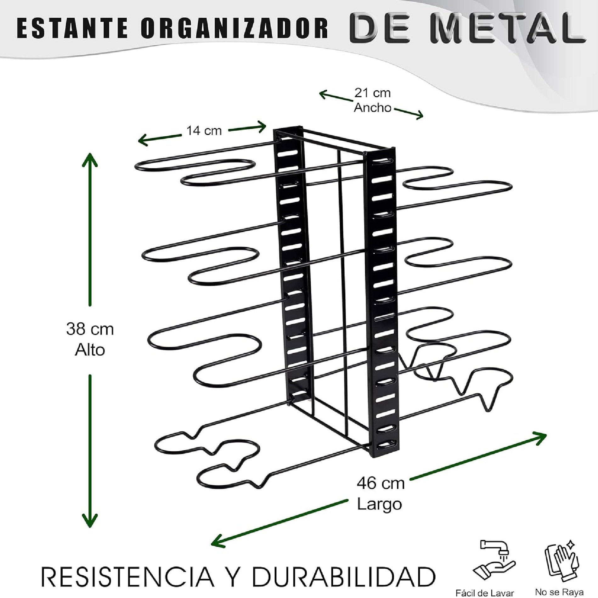 Organizador De Ollas Sartenes 8 Niveles